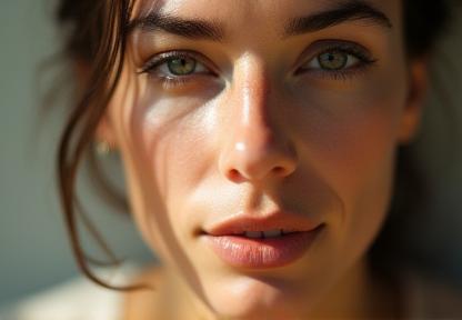 Portrait d’une femme en lumière naturelle